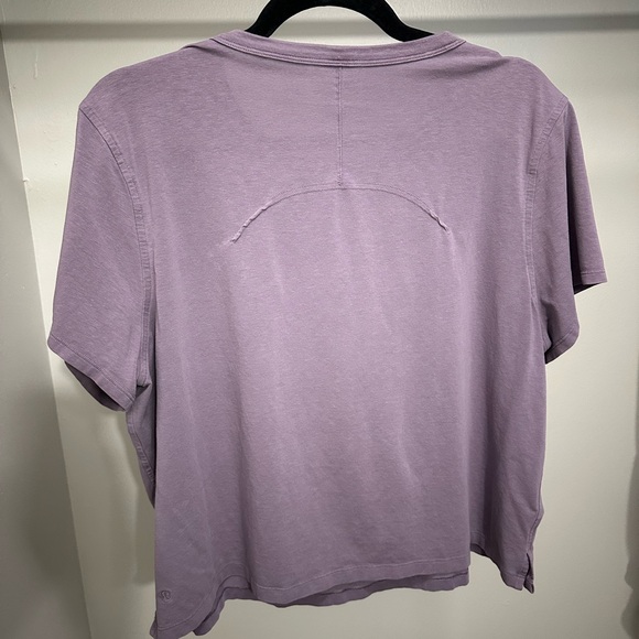 Lululemon Classic-Fit Cotton-Blend T-Shirt - Purple Ash - Picture 2 of 4